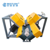 Máquina cortadora de esquinas de sierra de chapa Mighty Stone de cuchillas dobles con transportadores